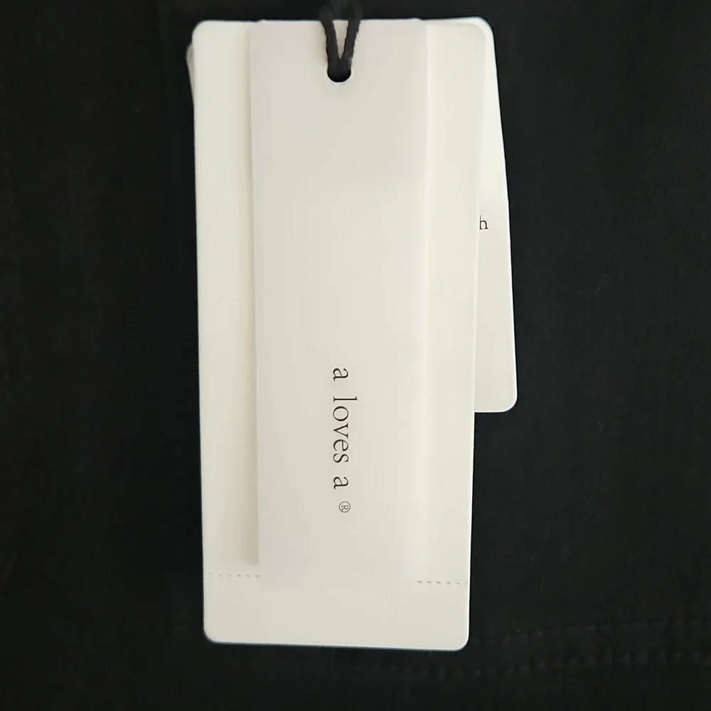 A Loves A High Rise Wide Leg Denim: Black: Size- 26 - Picture 5 of 13